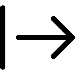 Arrow Right Start Icon from Core Line Set