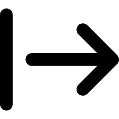 Arrow Right Start Icon from Core Solid Set