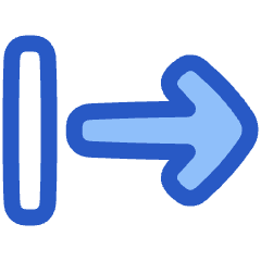 Arrow Right Start Icon from Plump Duo Set