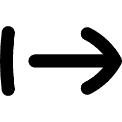 Arrow Right Start Icon from Flex Solid Set
