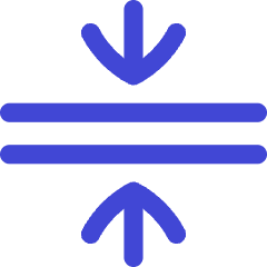 Arrows Compress Flatten Icon from Flex Duo Set