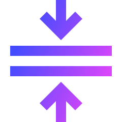 Arrows Compress Flatten Icon from Sharp Gradient Set