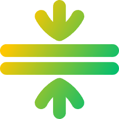 Arrows Compress Flatten Icon from Flex Gradient Set