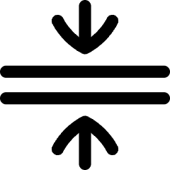 Arrows Compress Flatten Icon from Flex Line Set