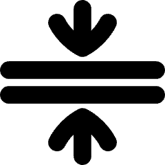 Arrows Compress Flatten Icon from Flex Solid Set