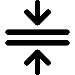 Arrows Compress Flatten Icon from Core Line Set