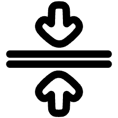 Arrows Compress Flatten Icon from Plump Line Set