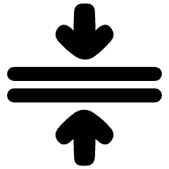 Arrows Compress Flatten Icon from Plump Solid Set