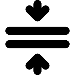 Arrows Compress Flatten Icon from Core Solid Set