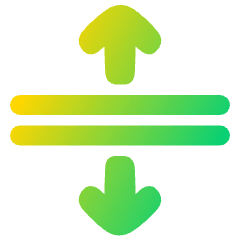 Arrows Expand Icon from Plump Gradient Set