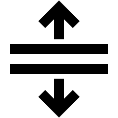 Arrows Expand Icon from Sharp Line Set