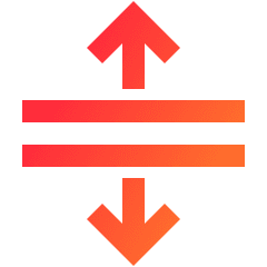 Arrows Expand Icon from Sharp Gradient Set