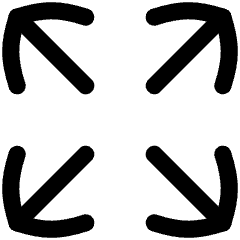 Line Arrow Expand Icon from Flex Line Set