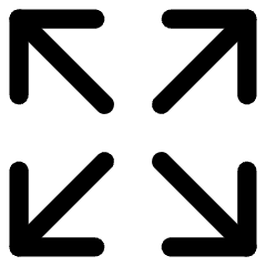 Line Arrow Expand Icon from Core Line Set