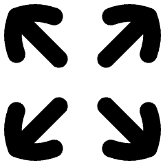 Line Arrow Expand Icon from Flex Solid Set
