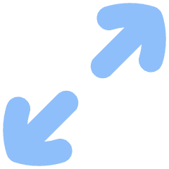 Line Arrow Expand Diagonal 1 Icon from Flex Flat Set