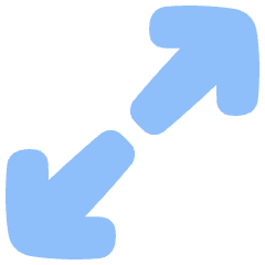 Line Arrow Expand Diagonal 1 Icon from Plump Flat Set