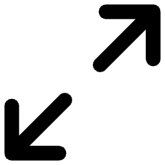 Line Arrow Expand Diagonal 1 Icon from Core Remix Set