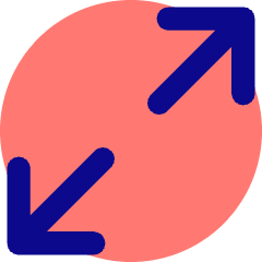 Line Arrow Expand Diagonal 1 Icon from Core Pop Set