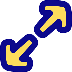Line Arrow Expand Diagonal 1 Icon from Plump Pop Set