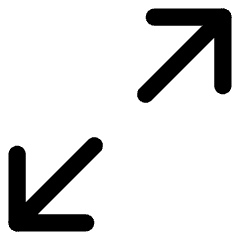 Line Arrow Expand Diagonal 1 Icon from Core Line Set