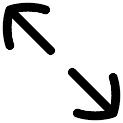 Line Arrow Expand Diagonal 2 Icon from Flex Line Set
