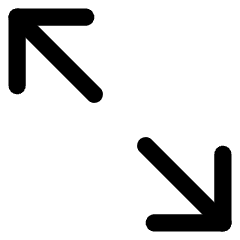 Line Arrow Expand Diagonal 2 Icon from Core Line Set