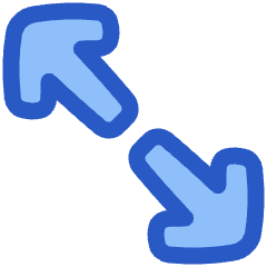 Line Arrow Expand Diagonal 2 Icon from Plump Duo Set