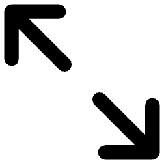 Line Arrow Expand Diagonal 2 Icon from Core Remix Set
