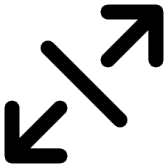 Line Arrow Expand Diagonal 3 Icon from Core Remix Set