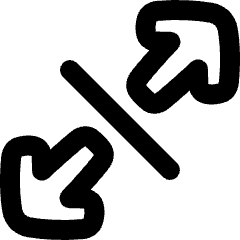 Line Arrow Expand Diagonal 3 Icon from Plump Remix Set