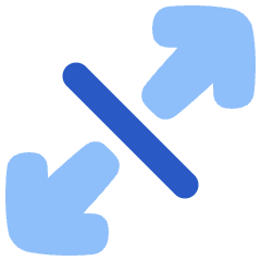 Line Arrow Expand Diagonal 3 Icon from Plump Flat Set