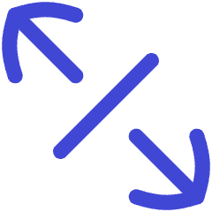 Line Arrow Expand Diagonal 4 Icon from Flex Duo Set