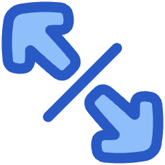 Line Arrow Expand Diagonal 4 Icon from Plump Duo Set