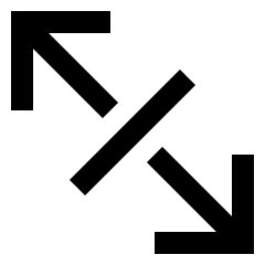 Line Arrow Expand Diagonal 4 Icon from Sharp Line Set