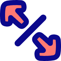 Line Arrow Expand Diagonal 4 Icon from Plump Pop Set