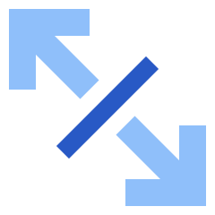 Line Arrow Expand Diagonal 4 Icon from Sharp Flat Set