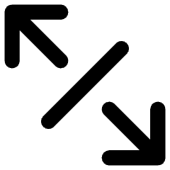 Line Arrow Expand Diagonal 4 Icon from Core Remix Set
