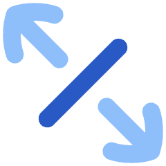 Line Arrow Expand Diagonal 4 Icon from Flex Flat Set