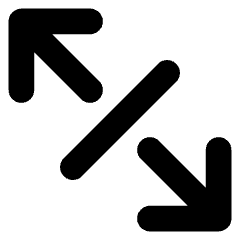 Line Arrow Expand Diagonal 4 Icon from Core Solid Set