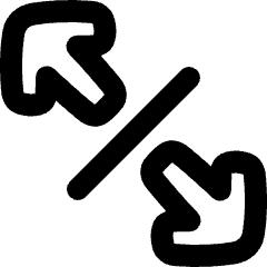 Line Arrow Expand Diagonal 4 Icon from Plump Remix Set