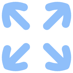 Line Arrow Expand Icon from Flex Flat Set