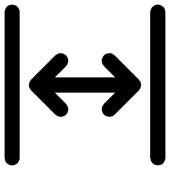 Line Arrow Expand Horizontal Icon from Core Remix Set