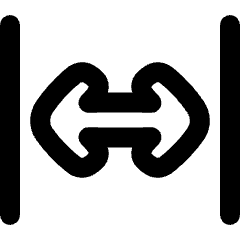 Line Arrow Expand Horizontal Icon from Plump Remix Set