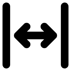 Line Arrow Expand Horizontal Icon from Core Solid Set