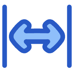 Line Arrow Expand Horizontal Icon from Plump Duo Set