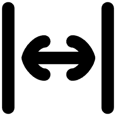 Line Arrow Expand Horizontal Icon from Flex Solid Set