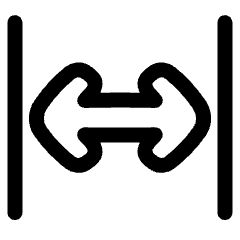 Line Arrow Expand Horizontal Icon from Plump Line Set