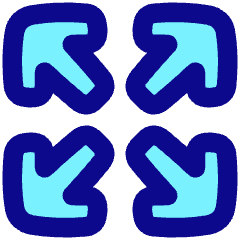 Line Arrow Expand Icon from Plump Pop Set