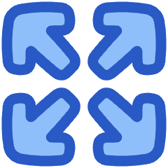 Line Arrow Expand Icon from Plump Duo Set